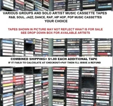 Various Genres of Pop, R&B, Soul, Dance, Cassette Tapes  "Choice"