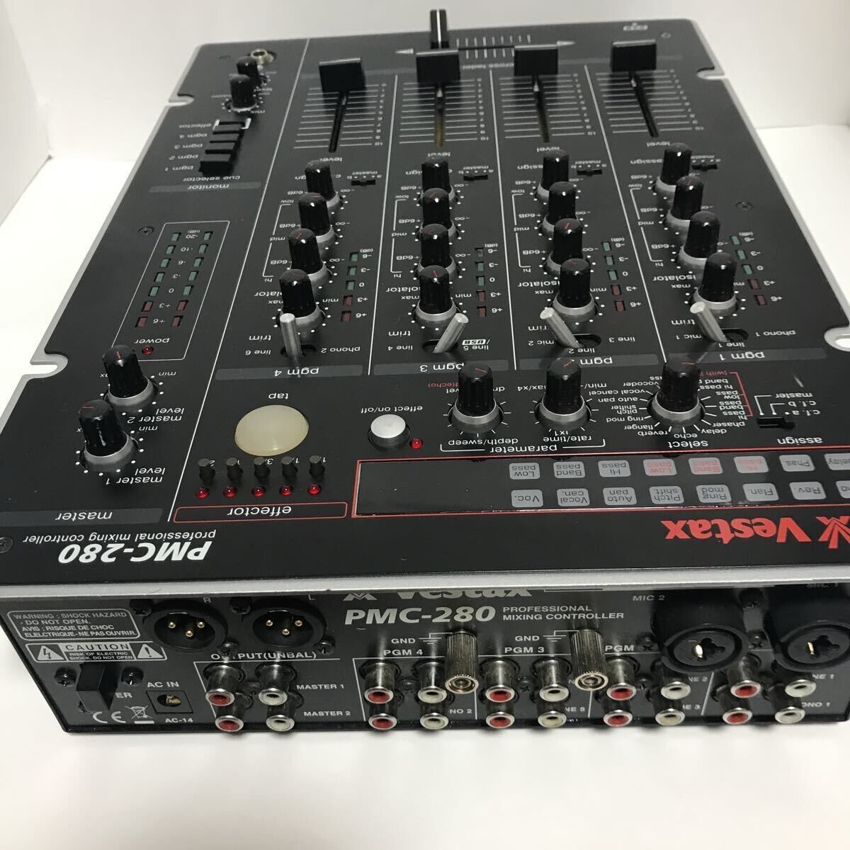 Vestax 4-Channel Audio DJ Mixer PMC-280 Sound output confirmed Used from  Japan