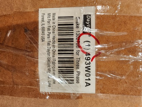 Dayton 493W01 Brake,For Mfr. No. 493W01a, Open Box, tested, works. 130V Max DC. - Picture 12 of 13
