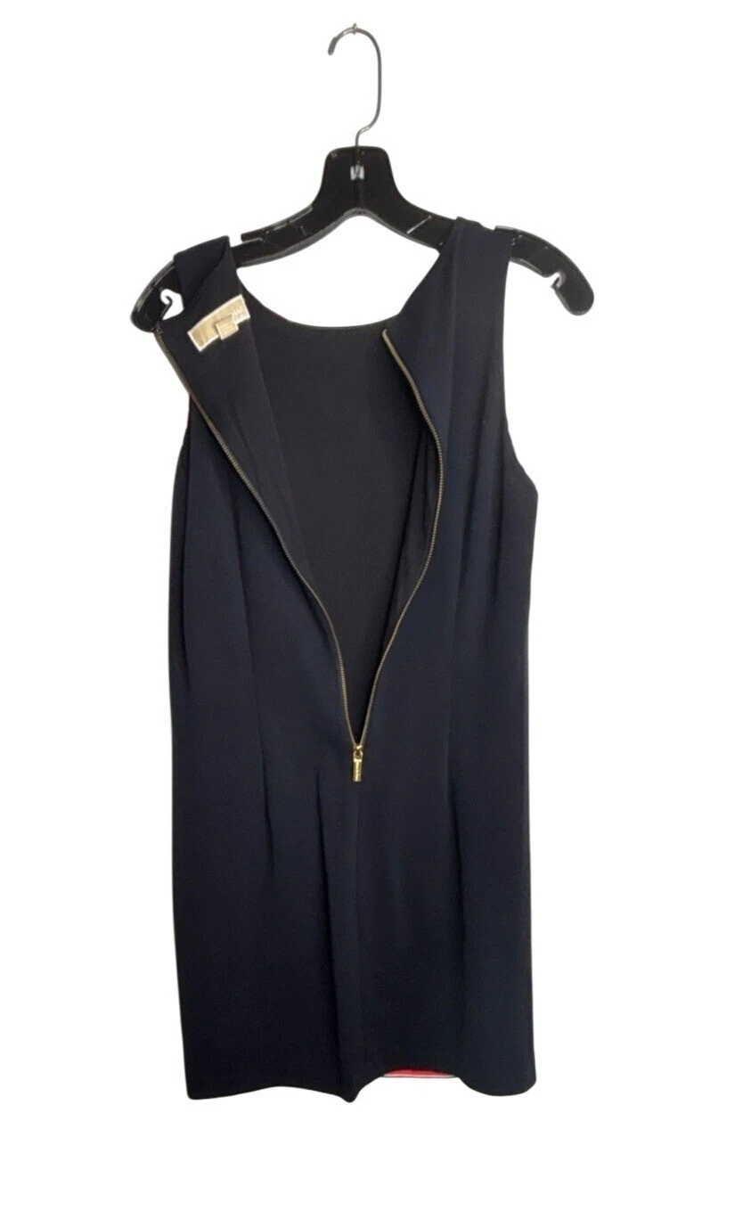 Abito Michael Kors in maglia senza maniche a righe arancioni e blu taglia 8