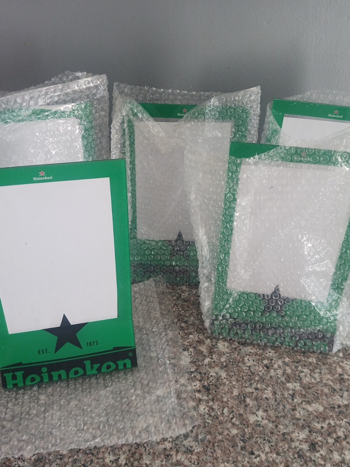 New Heineken Acrylic Menu Board Table Tents. Set of 5