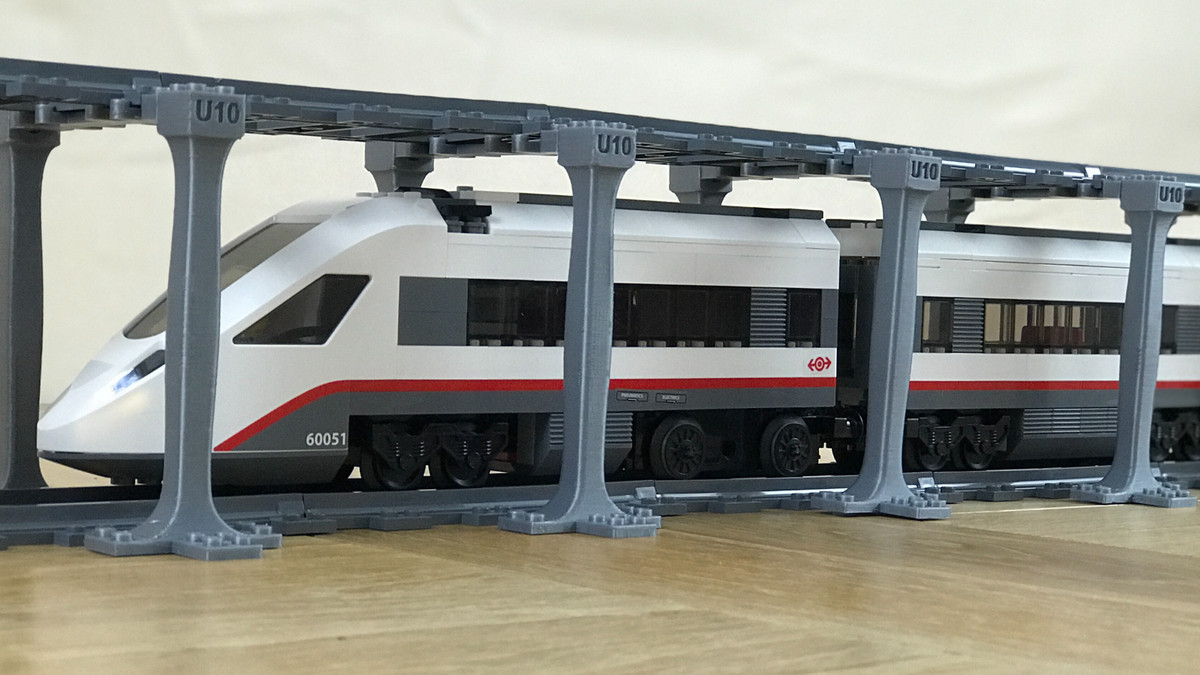 ALFO Track double 8 Extension for LEGO CITY Train 60197/60337 