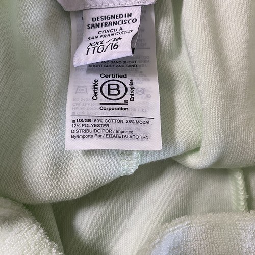 Athleta Girl Surf & Sand Terry Short & Hoodie Set Size 2XL/16 Calypso Green - Picture 21 of 21
