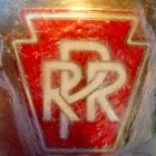 New-Old-Stock - Vintage PRR Belt Buckle – Vivid Enameled Red Logo Pennsylvania  — photo 3