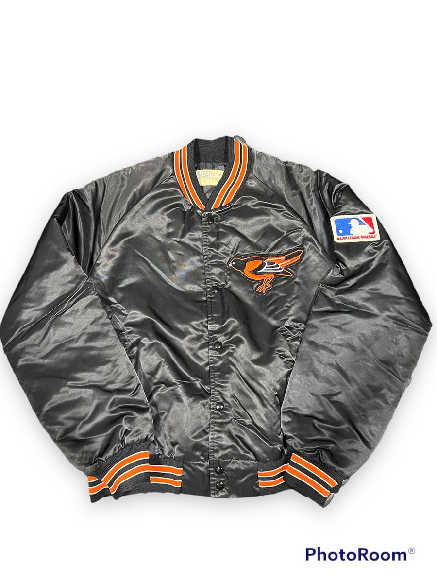 Veste Varsity Baseball Baltimore Orioles - Satin Chalk Line - Vintage Taille L