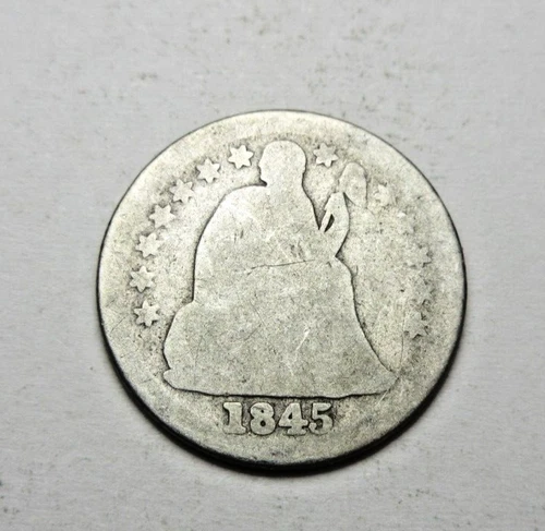 1845 10C SEATED LIBERTY DIME