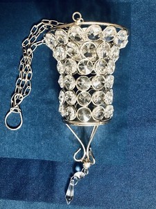 Hanging Crystal Tea Light Holder