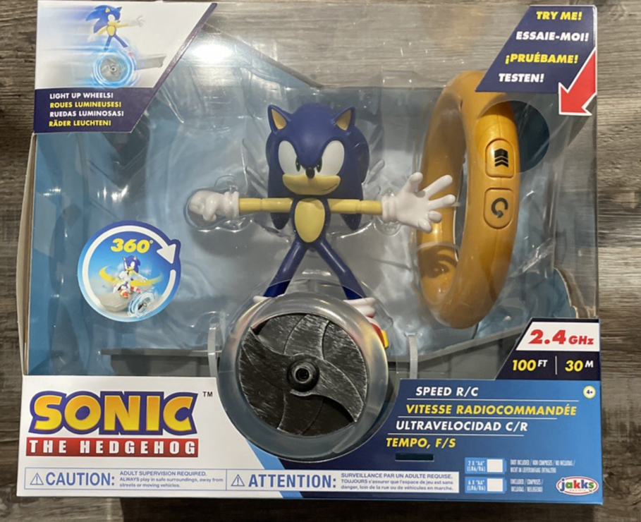 スポーツトイ・アクショントイ FLIPPO/Sonic Control Toy Sonic The Hedgehog Speed Remote Control Vehicle (NEW SEALED