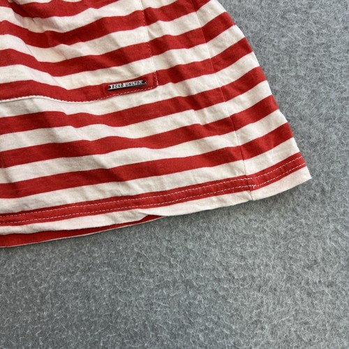 Ecko Red Juniors XL Orange White Striped Pull On Stretch Waist Pockets Ladies - Picture 2 of 7