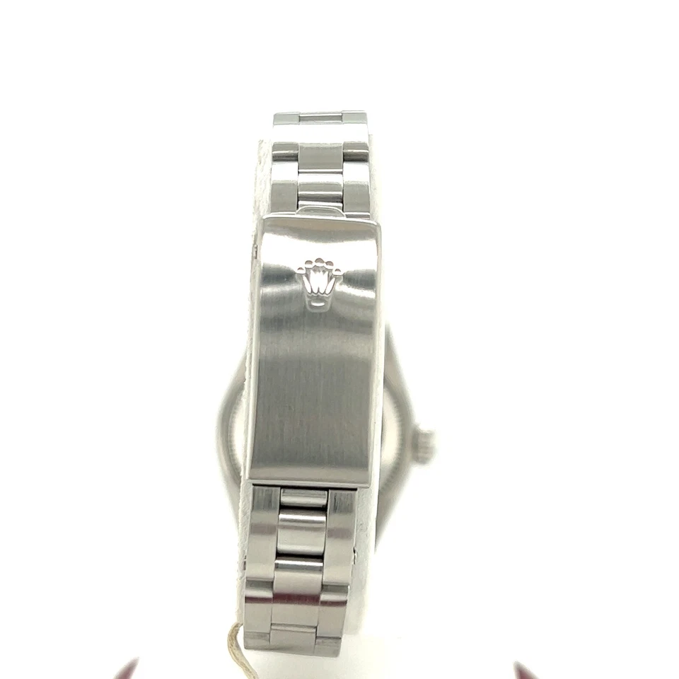 Женские часы Rolex из нержавеющей стали бывшие в употреблении с бриллиантовым ободком - Изображение 4 из 4