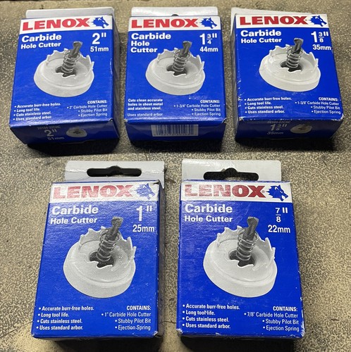 Lenox One Tooth Wood Hole Cutter 25436-36HC in Box & 3 Loose Cutters