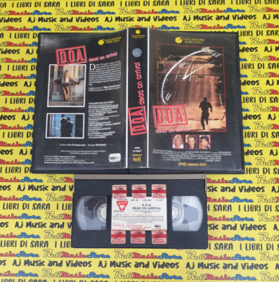 VHS Film DOA D.O.A DEAD ON ARRIVAL Dennis Quaid Ryan Stern 1988 Touchstone (F60)