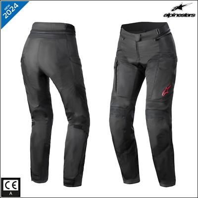 Alpinestars Stella Andes Air Drystar Damen Sommer Motorrad Hose schwarz