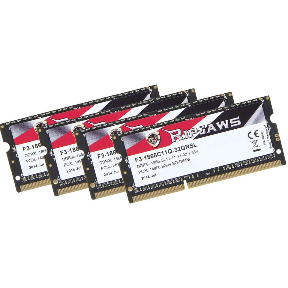 G.SKILL Ripjaws 32GB 16GB 8GB DDR3L 1.35V 1866MHz PC3L-14900S Laptop Memory RAM - Image 4 of 4