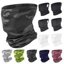 Outdoor Headband Neck Gaiter Tube Scarf Half Face Mask Bandana Scarves Headwear