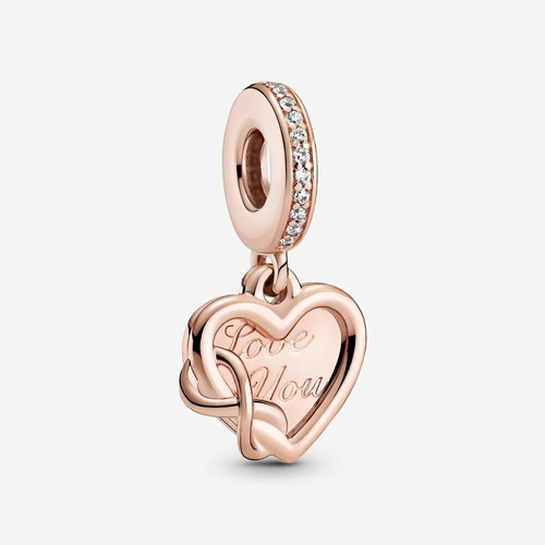 Authentic Pandora Charm Rose Gold Love 