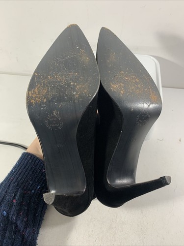 STEPHANE KELIAN Designer Black Suede ankle boots. VGC. pointed toe. UK 6.5 - Picture 14 of 17