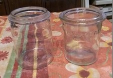 2 anciens bocaux conserve en verre la ménagère brevette et SGDG 