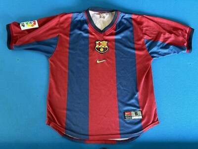 S* 1998/99 BARCELONA Home Football Shirt | eBay UK