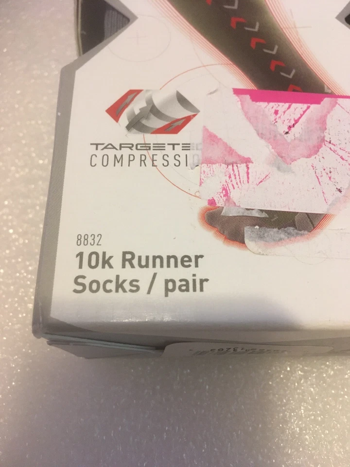 Calcetines Mcdavid 10K Runner 8832 Dirigidos Compresión Carbón Pequeños Nuevos En Caja Foto 3 de 4