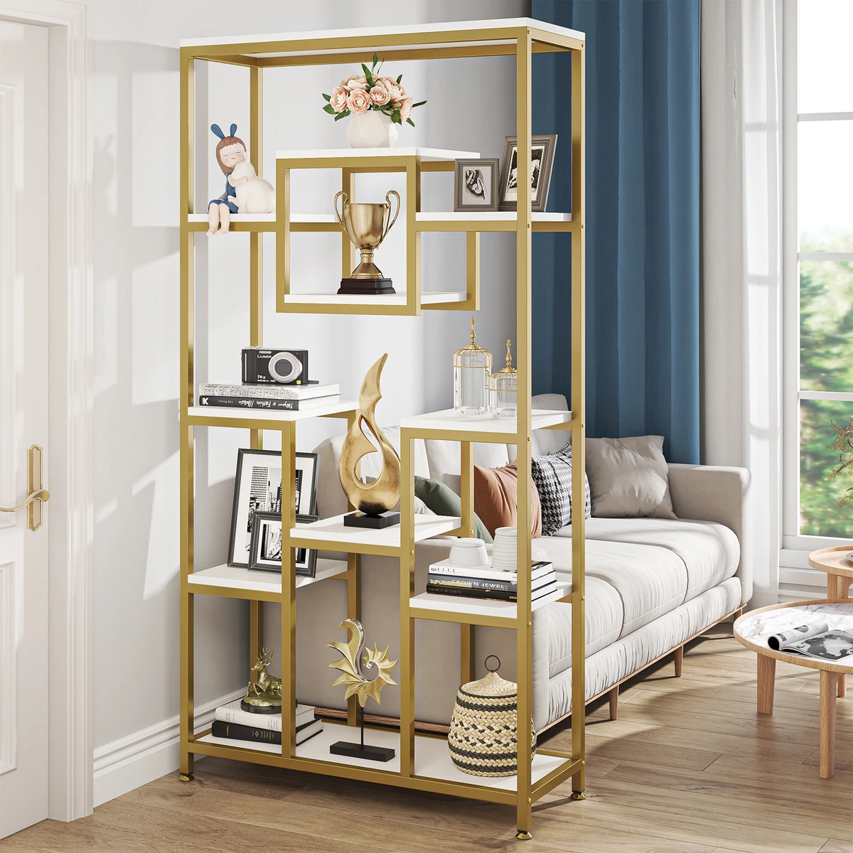 White gold bookshelf online