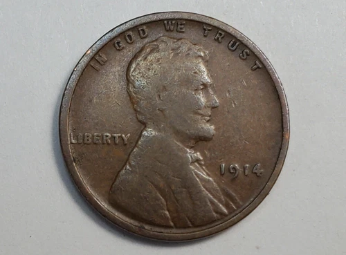 1914-P Lincoln Wheat Cent - VG/F Excact Coin Shown - 1C US Wheat Penny