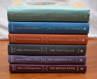 6 Count Lot A Series Unfortunate Events Lemony Snicket  2 4 7 8 9 11