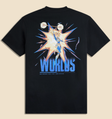 2024 WORLDS Lux T-Shirt LOL League of Legends Korea 100%Authentic