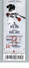 Toronto Blue Jays vs Boston Red Sox 9/6/2017 Full Ticket - Doug Fister 9K