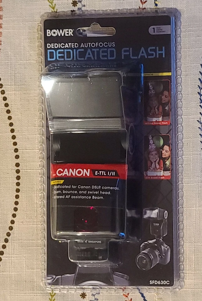 Bower ~ SFD630C ~ Autofocus Dedicated Flash for Canon E-TTL I/II ~ DSLR Camera - Image 3 of 4