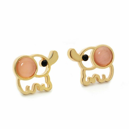 Geschenke Ohrringe Mode Ohr Elefant Tier Frauen niedlich Nieten Schmuck Mädchen - Bild 10 von 11