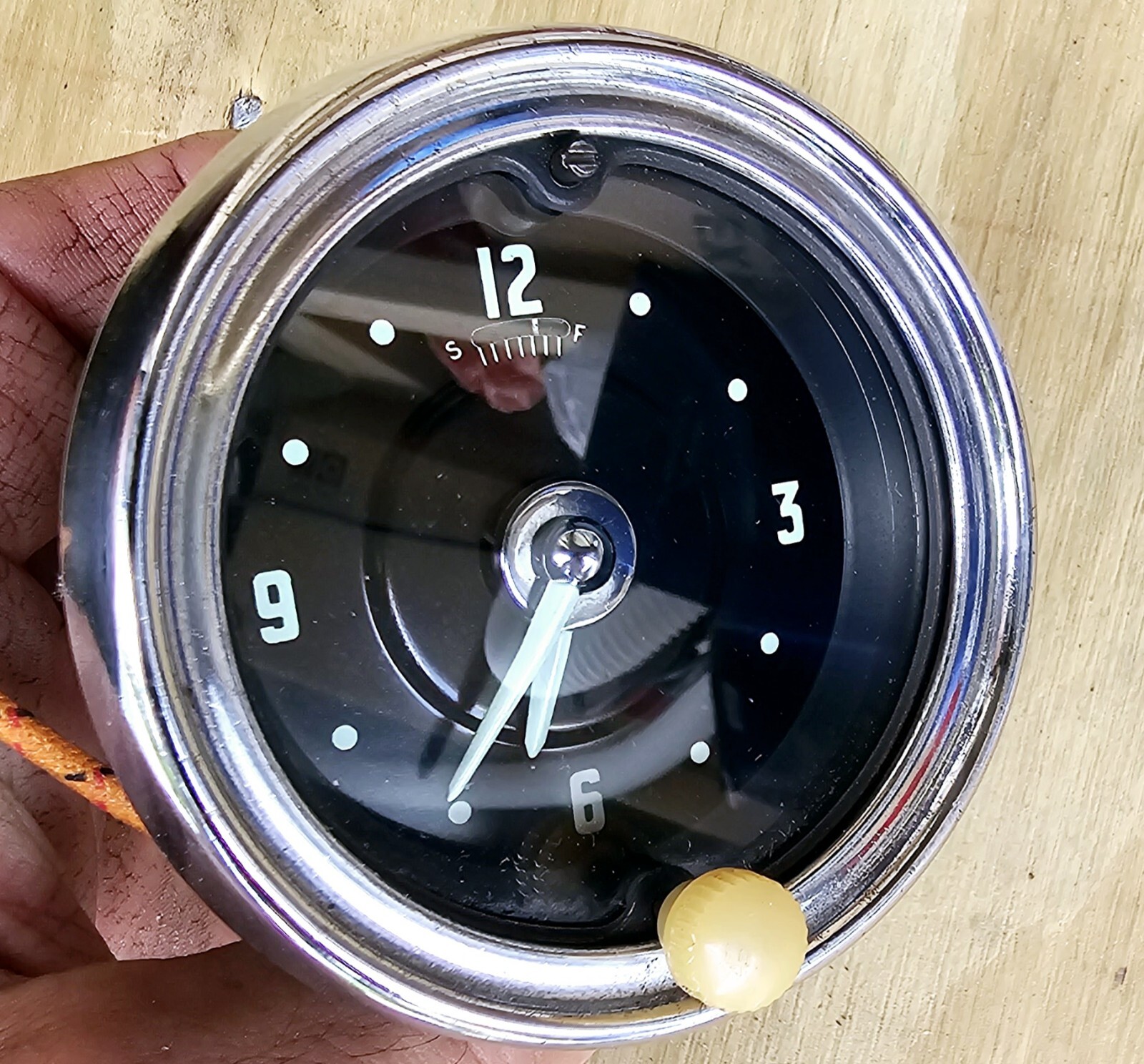 1951 1952 Chevrolet car interior dash clock Genuine Used Original #00