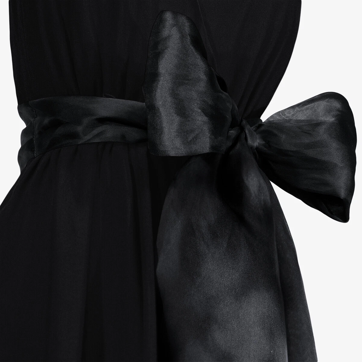 Abito VALENTINO in seta nero con fiocco nero taglia 40 4 S