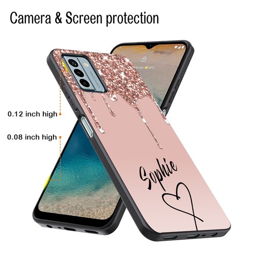 Pretty Personalised Phone Case Silicone Cover For Nokia C210 G310 C300 G400 C110 - Photo 16 sur 58