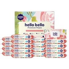 Hello Bello Premium Wipes, Designed for Sensitive Skin with Chamomile  Aloe E