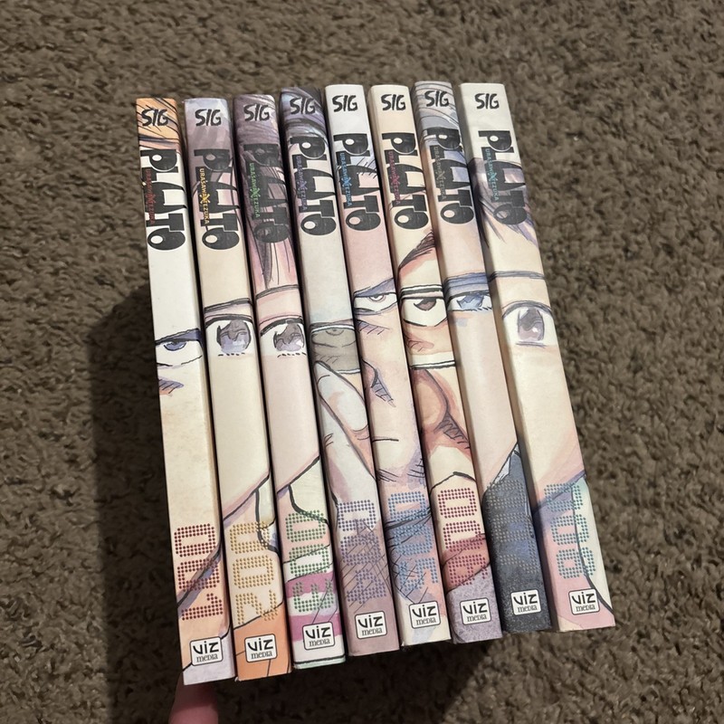 Pluto Manga by Naoki Urasawa Volumes 1-8 Full Series English EXCELLENT