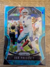 Dak Prescott 2019 Panini Prizm Blue Ice Prizm /99 #37 Dallas Cowboys