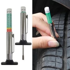 Car Tire Tread Depth Gauge Kit Tire Thread Depth Meter Tool Color Coded