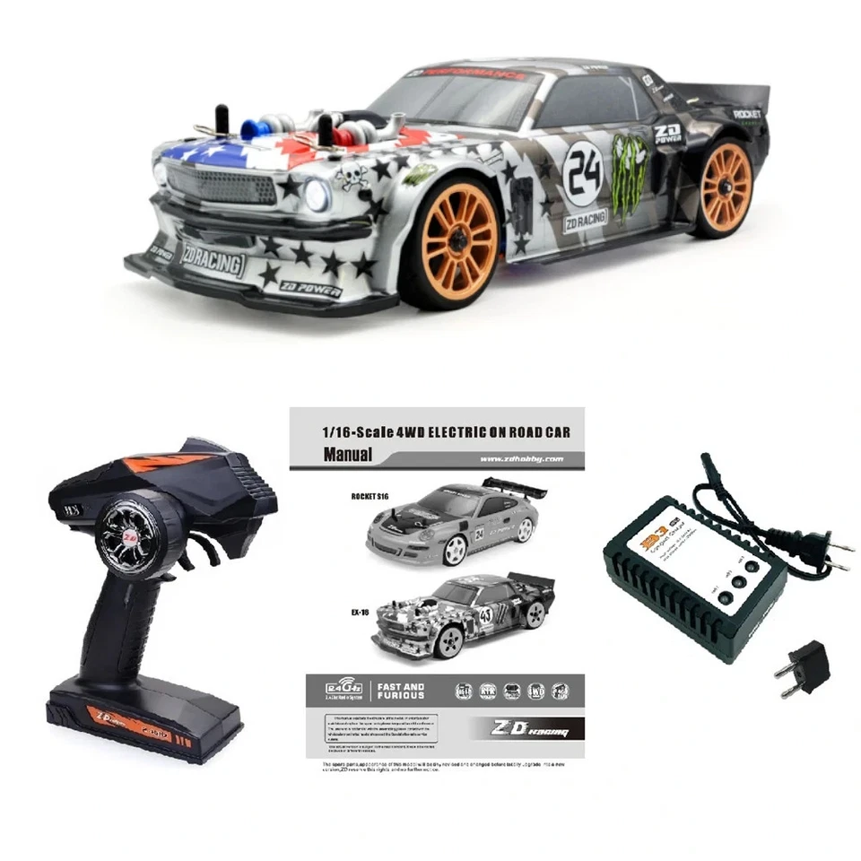 ZD Racing 1/16 Scale RC Car EX16 01 / EX16 02 RTR 2.4G 4WD Brushless On Road - Image 2 of 4