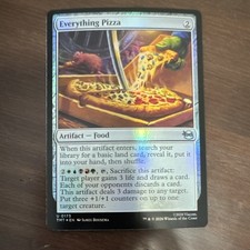 TMT Everything Pizza Artifact Food Holo MTG Card Wizards #0173 2026