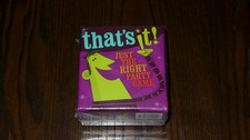 GameWright Board Game Thats It! Just the Righ...