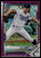 2021 Bowman #BCP-83 Asa Lacy Chrome Prospects Fuchsia Shimmer Refractor #/199
