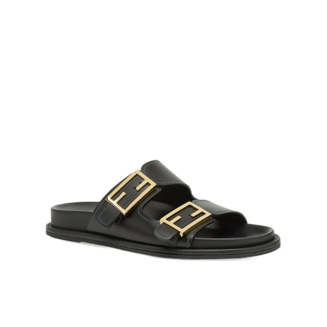 Fendi Slide Leather Upper Sandals for Women for sale | eBay