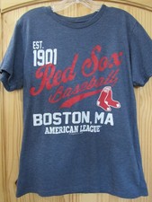 Boston Red Sox Shirt Mens Small Blue MLB Baseball Genuine Merchandise Tee
