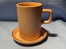 Metlox Poppytrail-CALIF TEMPO TERRA COTTA EXPRESSO MUG/SAUCER #1  $34 eBay Value