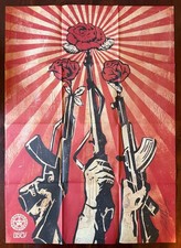 Shepard Fairey Guns&Roses Foldable XL Poster Spank the Monkey 2006 Baltic Centre