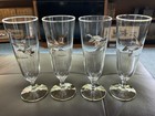 Vintage Glass Game Bird Pilsner Beer Glasses Canvasback Duck Other Set Of 4 — photo 1