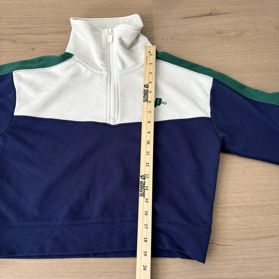 Chaqueta corta Prince Pickleball para mujer mediana azul claro tejida cremallera completa (mancha) Foto 3 de 4