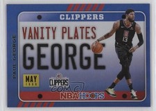 2020-21 Panini NBA Hoops Vanity Plates Holo Paul George #8 06xp