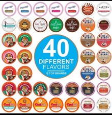 Crazy Cups Flavored Coffee Pods Variety Pack for Keurig K Cups Brewers 40 Ct